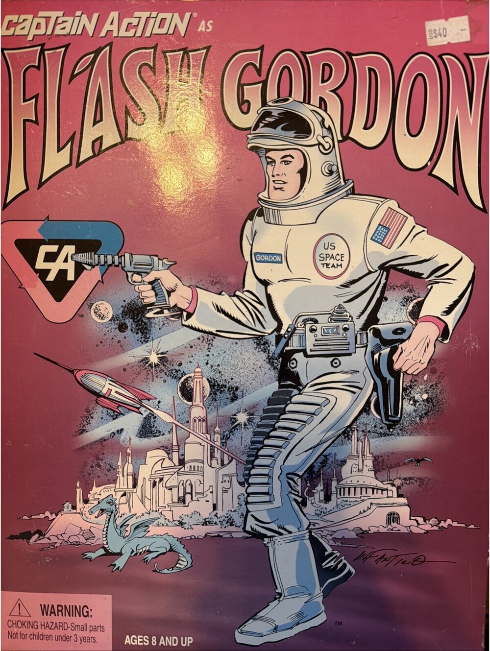 Captain Action as Flash Gordon with Replica Space Suit 11" 1999 Praying Mantis